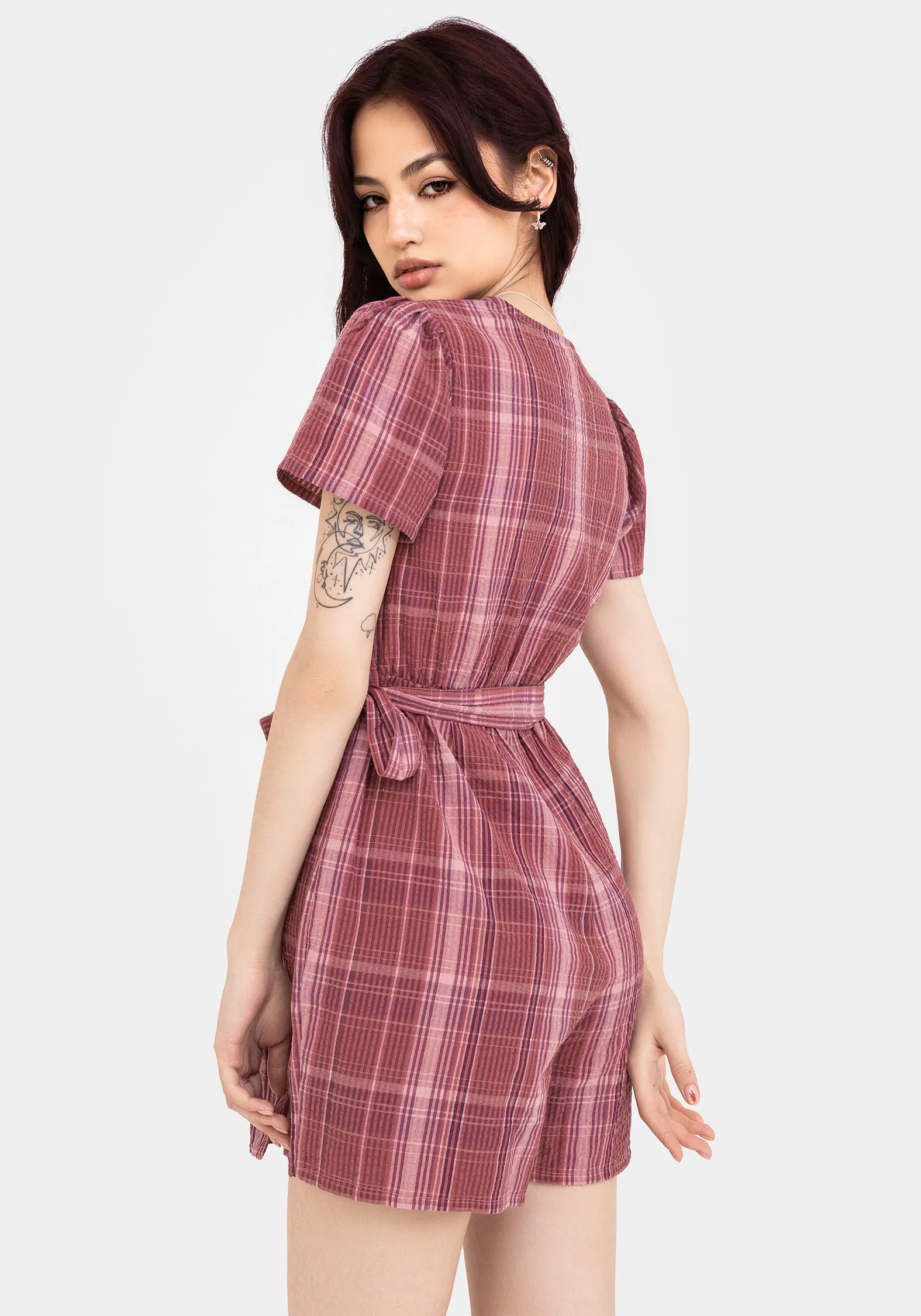 Dance Yoga Zorina Cotton Tie Wrap Playsuit