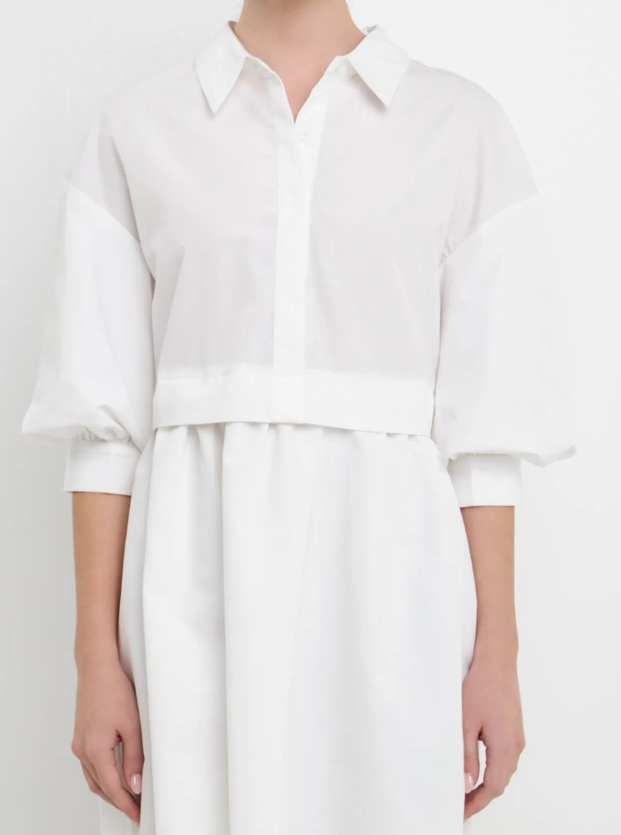 Stretchable Farm Scene Pauline Shirt Dress