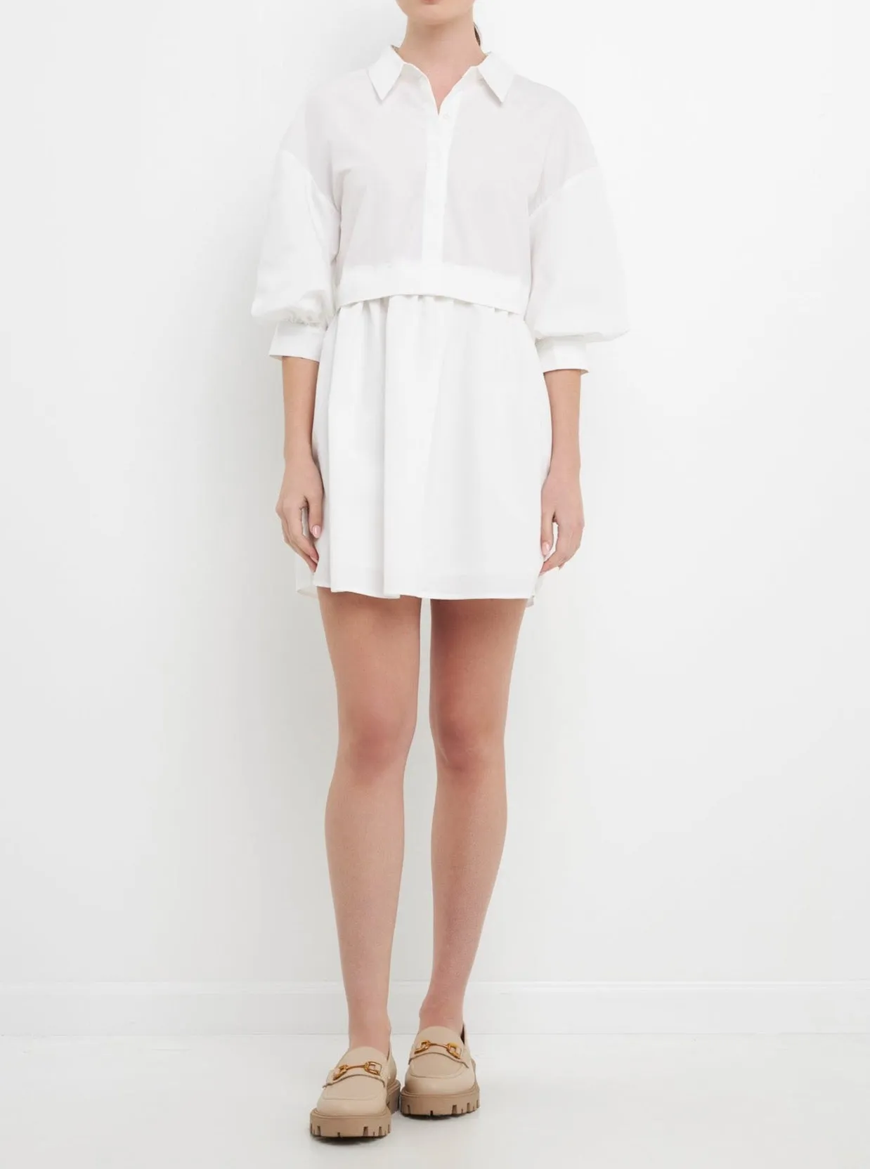 Evening Event Romantic Soft Pauline Shirt Dress