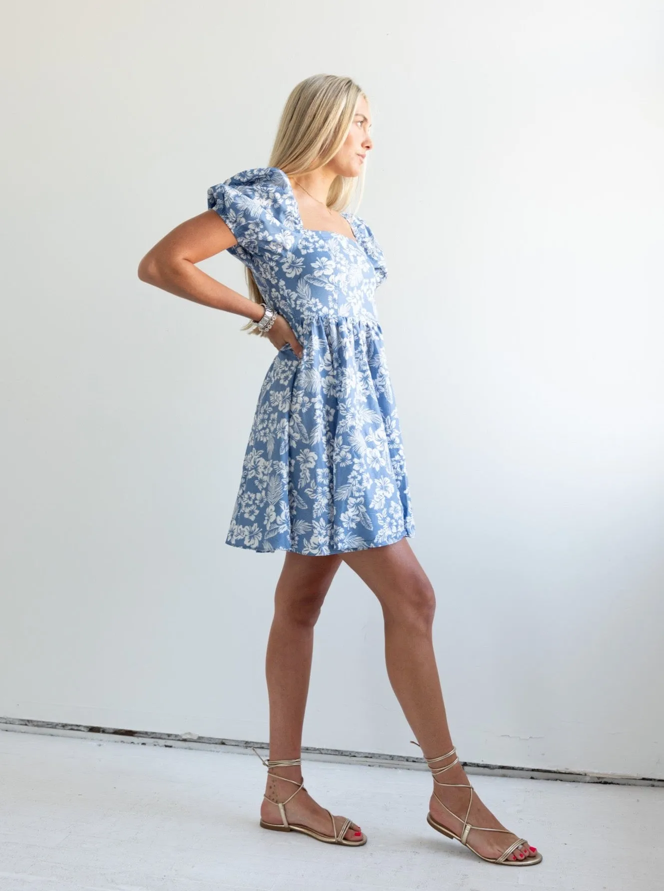 Ellie Floral Dress Fit Clean