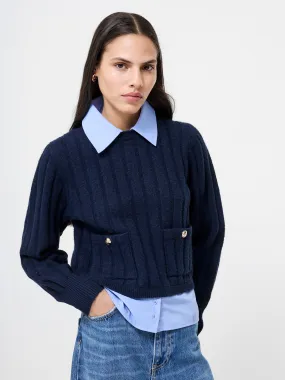 Ellie Knit Collared Pullover Odor Control Technology