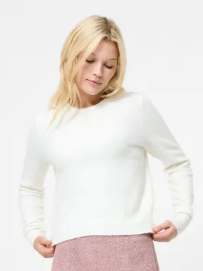 Off Duty Look Flexible Knit Construction Ellie Knit Crew Neck Sweater