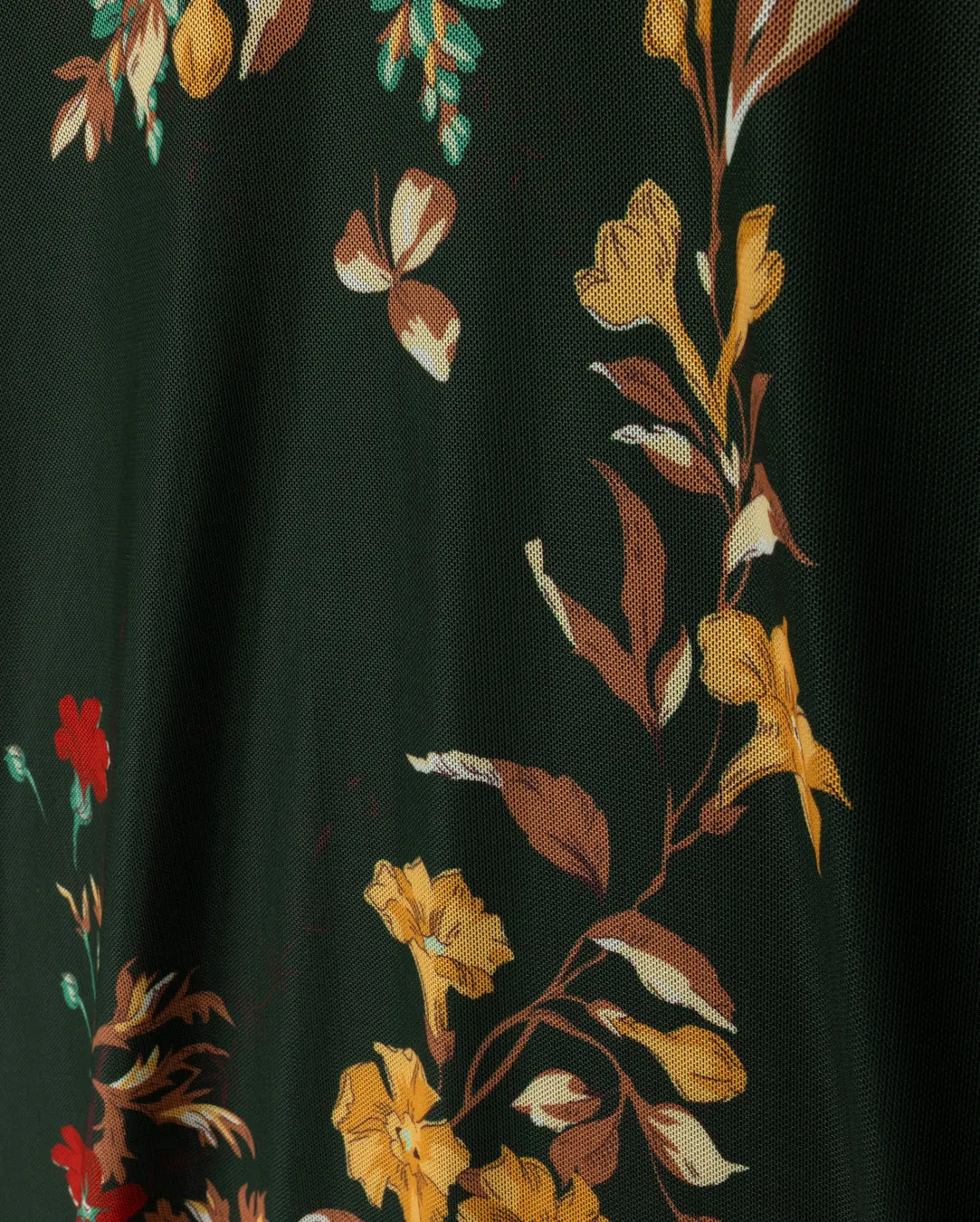 Eloise - Mesh Printed Mock Neck Cozy and Comfortable Halloween