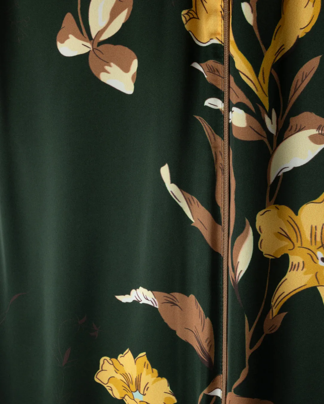 Cozy Feel Lightweight texture Eloise - Silk Print Side Wrap Skirt