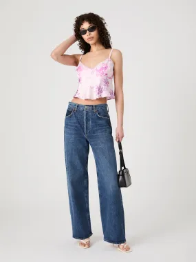 LightweightTexture Elyria Oona Satin Babydoll Top