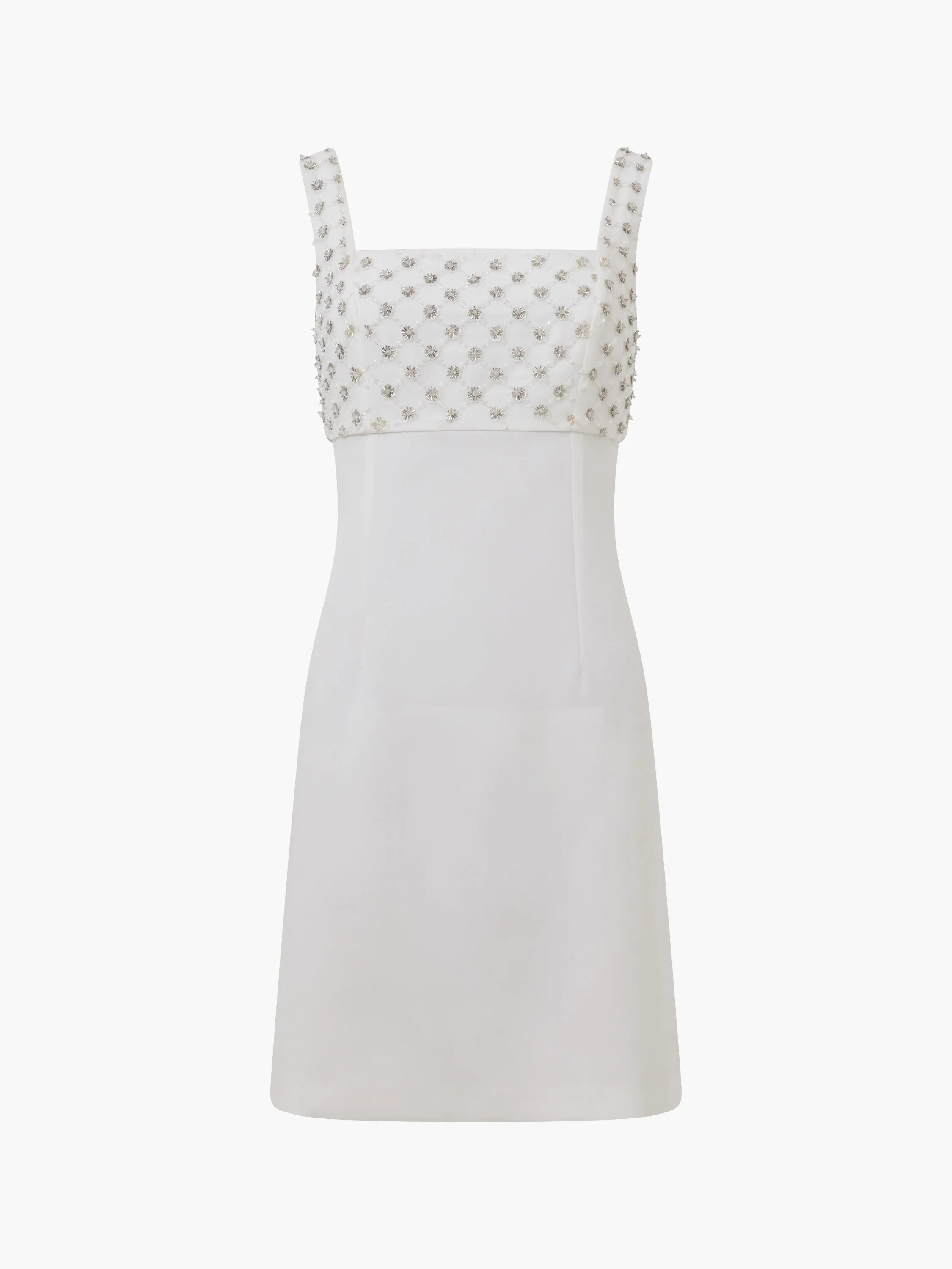 Relaxed Look Modern Appearance Embroidered Darcy Crepe Dress