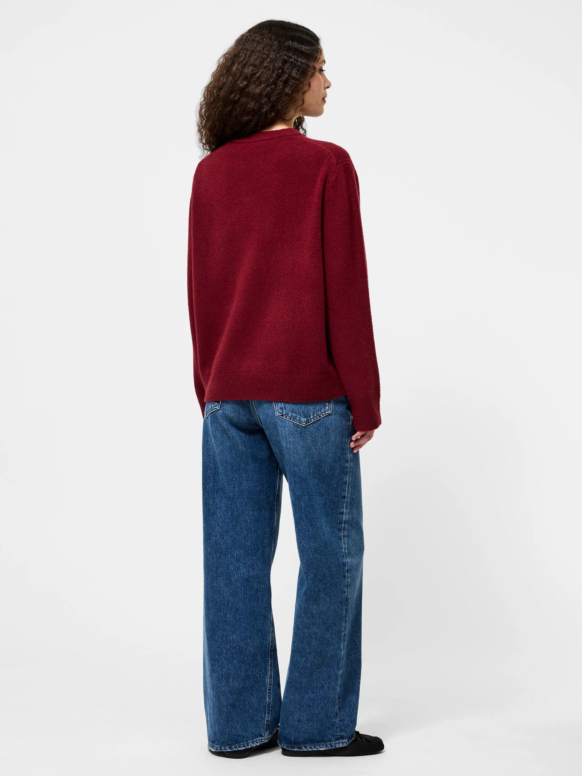 WaterRepellent Finish Microfiber Inner Layer Emilia Knit Boyfriend Sweater