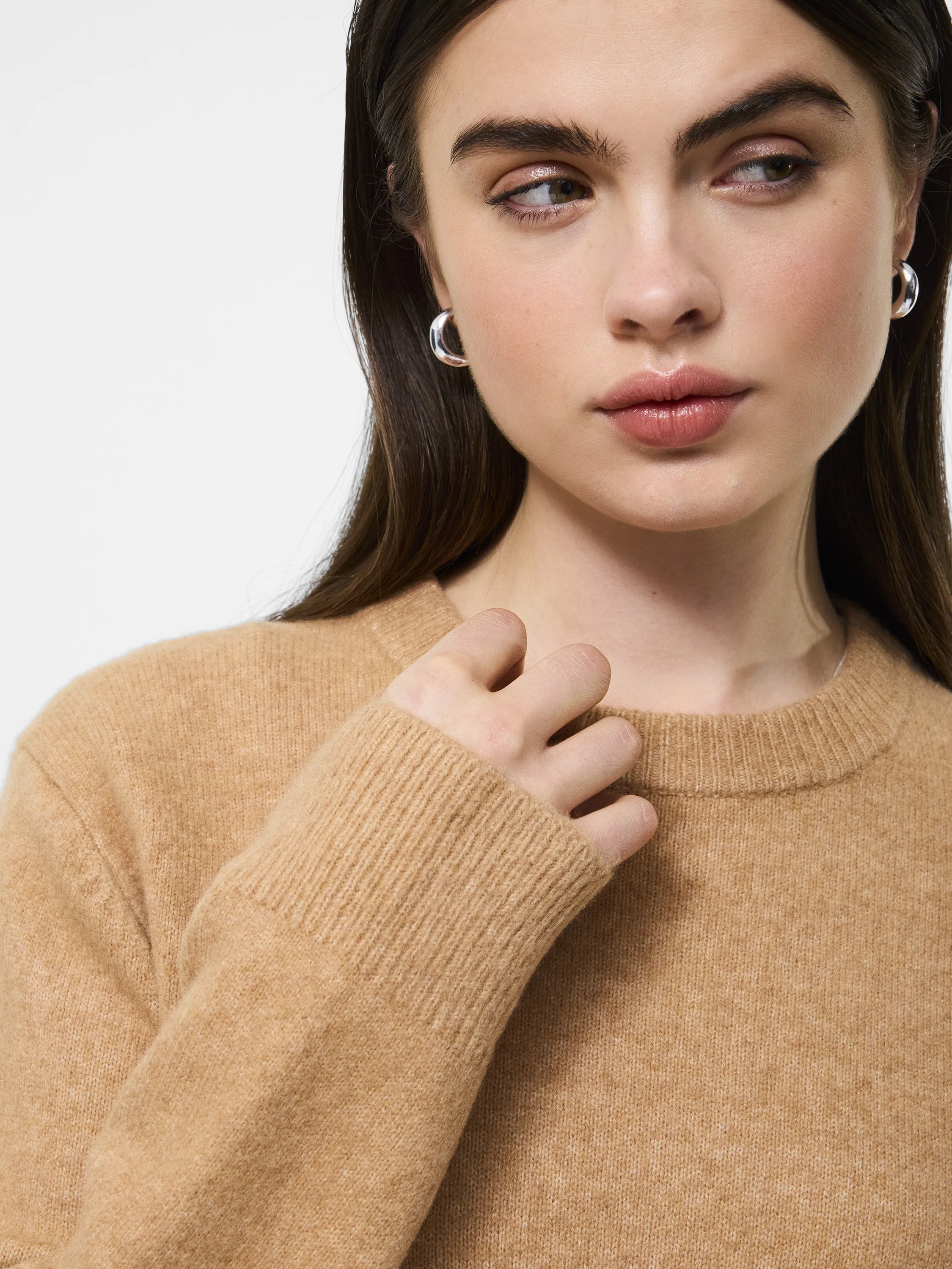 Emilia Knit Boyfriend Sweater Brushed Inner Layer HandLinked Seams