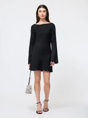 Moment Light Ennis Satin Longsleeve Mini Dress