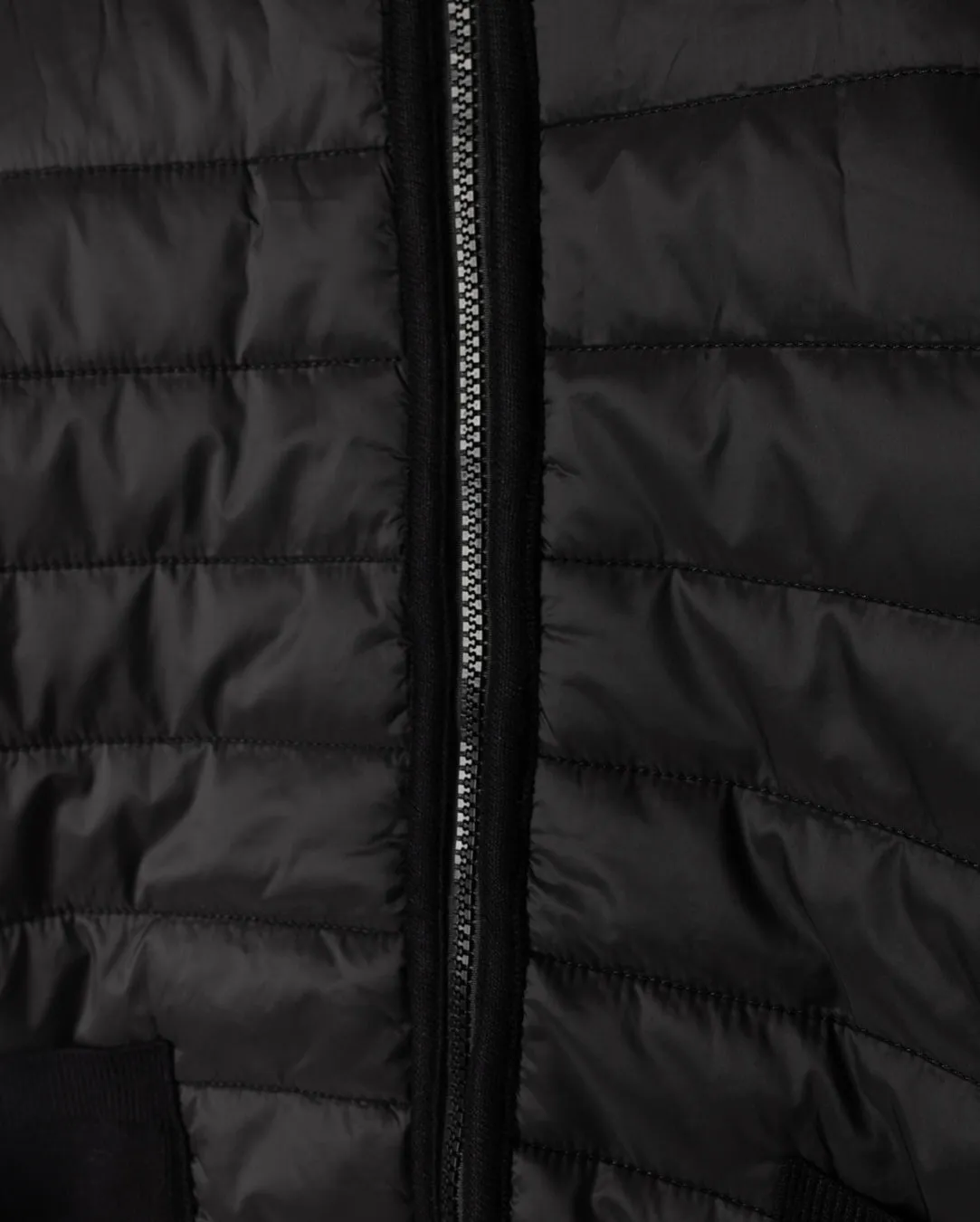 Sporty Casual Knit And Puffer Jacket