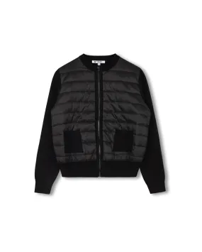 Knit And Puffer Jacket Active Urban Layer Travel Fit