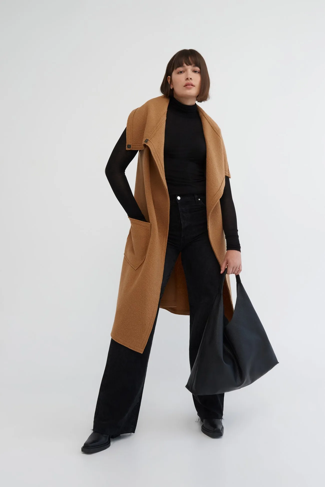 Erica Vest High Collar Structure