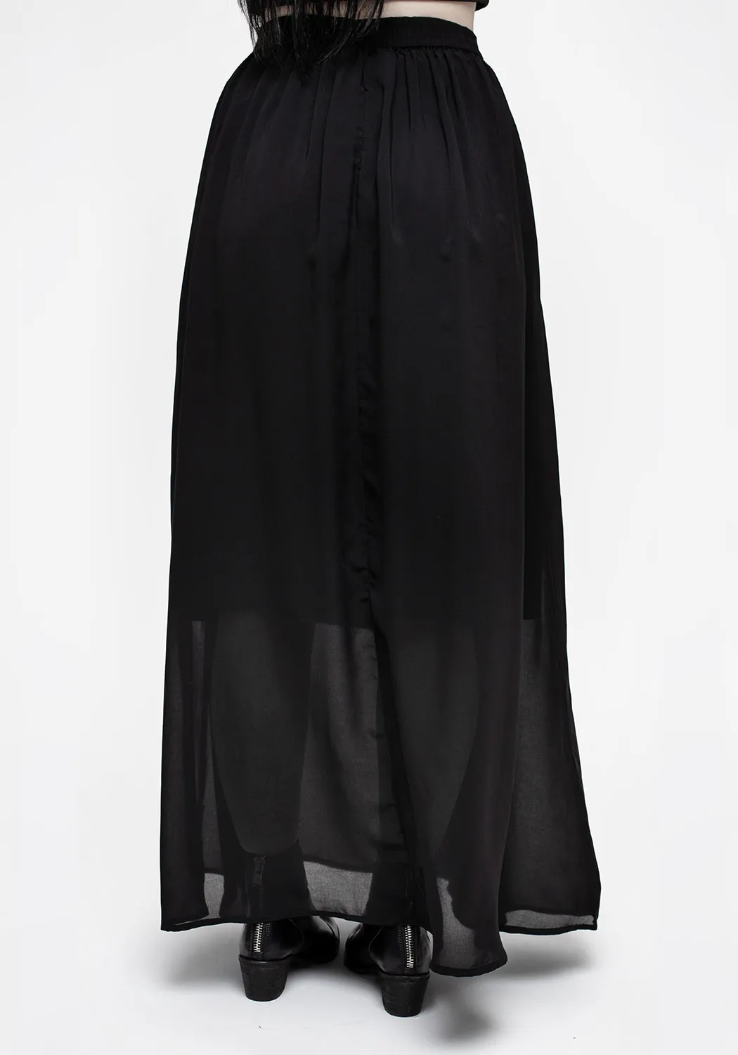 Durable Hem Eris Lace Up Maxi Skirt