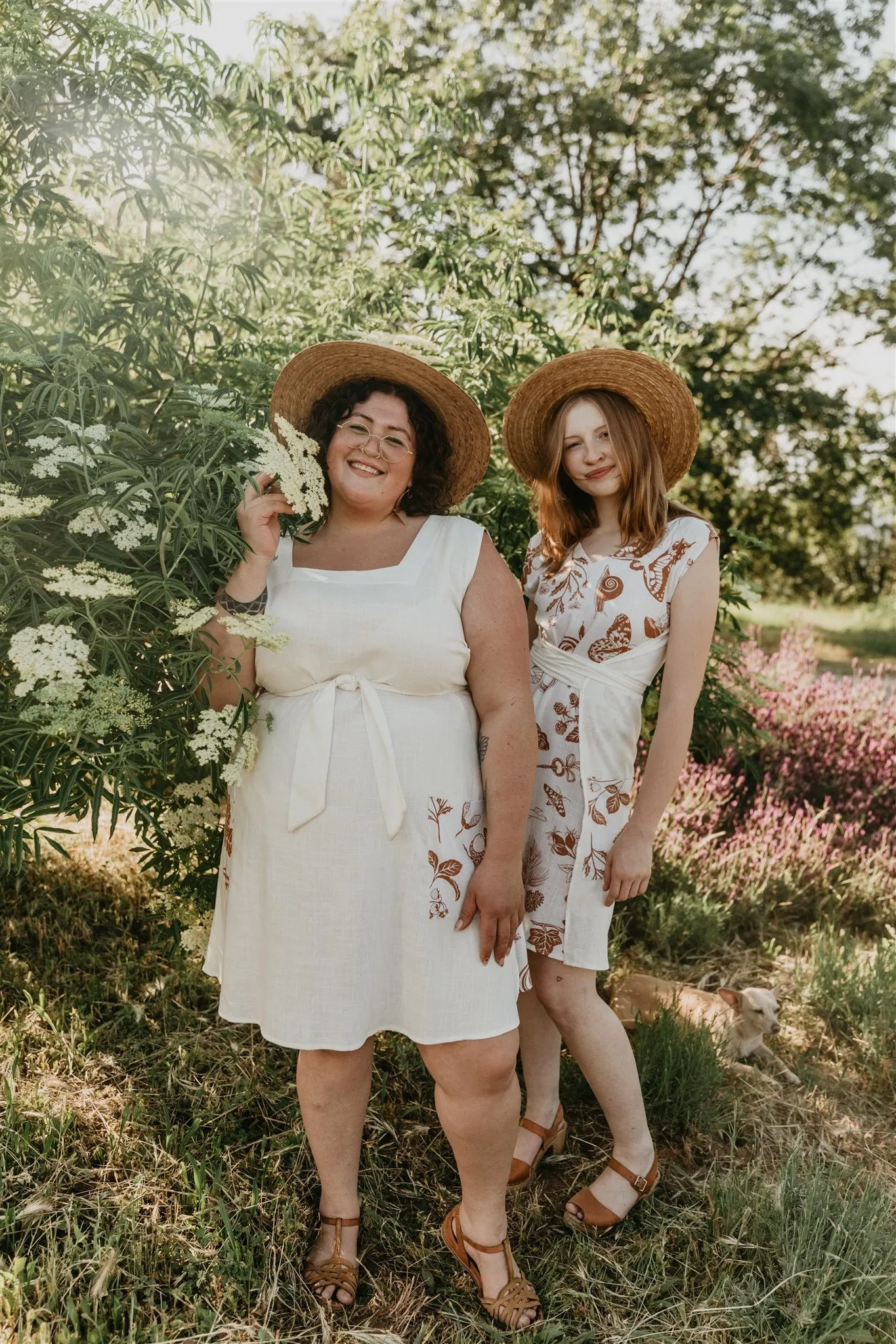 Unlined Look Premium Quality Izzy Dress in Wild Oat Woodland Wonder