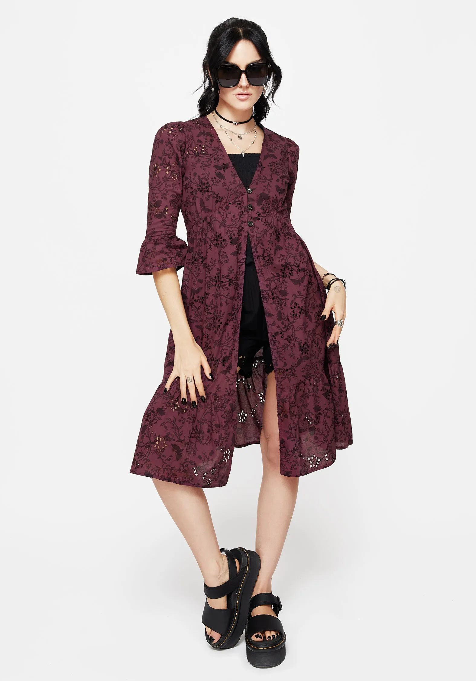 Style focused Morgana Cotton Broderie Overdress