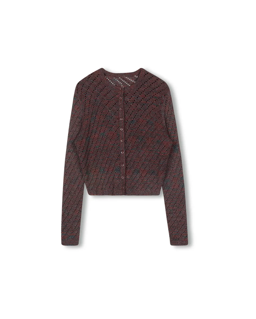 Knit Colorful Crop Cardigan Snug Layer