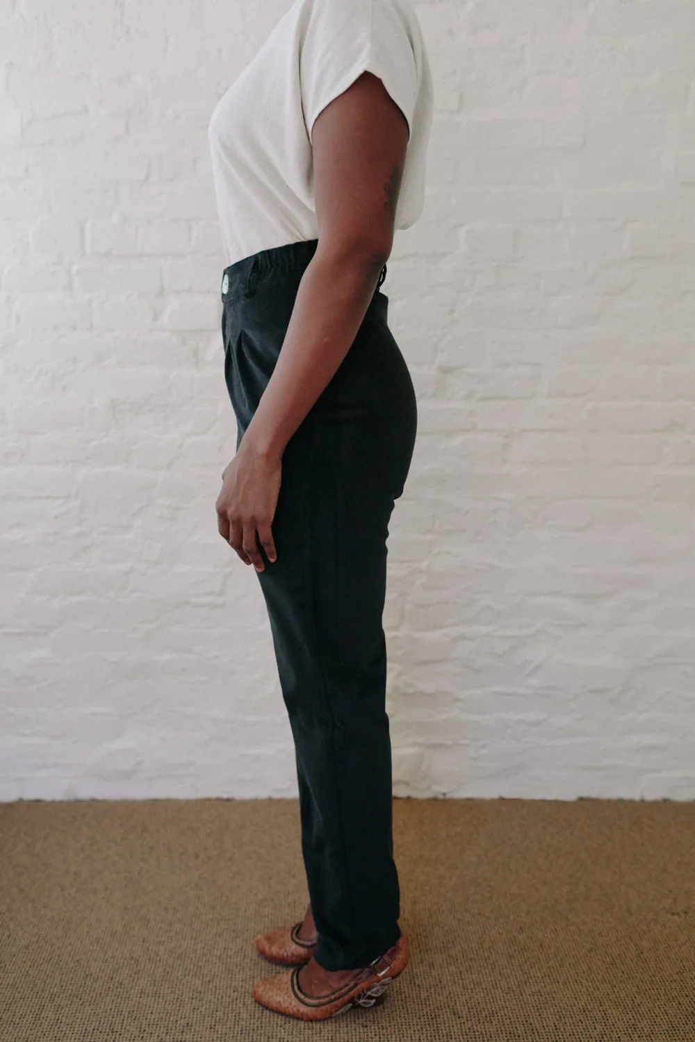 Long Perfect Pant in Black Velvet Daily Motion
