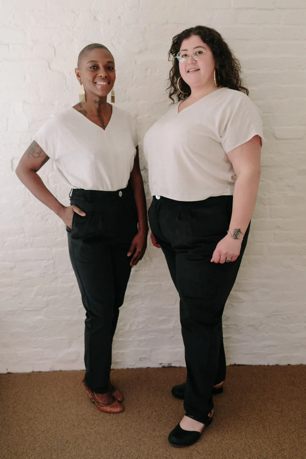 Long Perfect Pant in Black Velvet Comfy Stretch