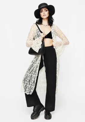 Tunic top Snag Free Fabric Evangeline Lace Kimono