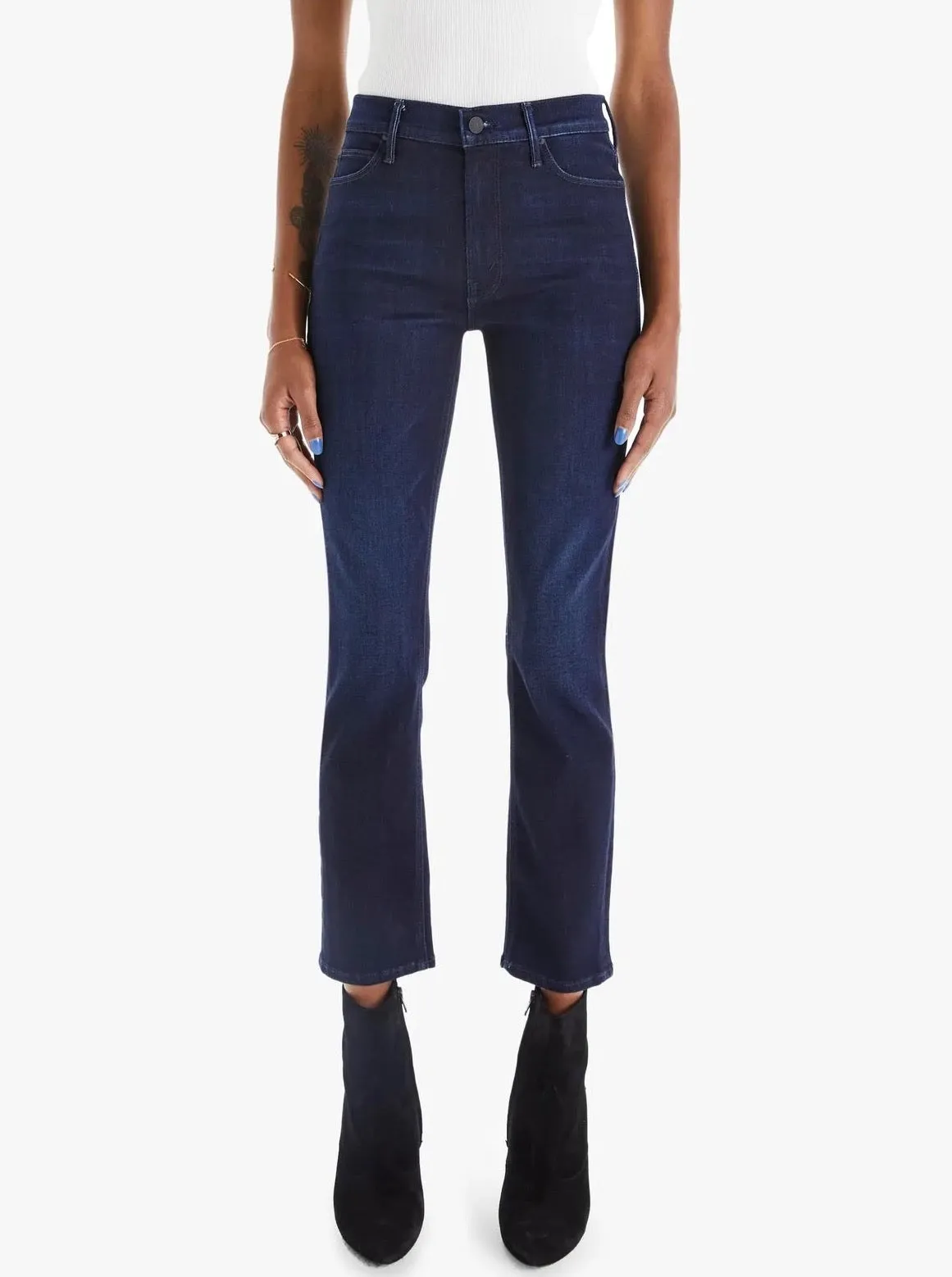 Neutral Autumn Days Mother Denim Dazzler Now or Never