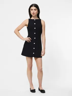 Azra Twill Button Down Mini Dress All-Occasion Wear Sophisticated Wear
