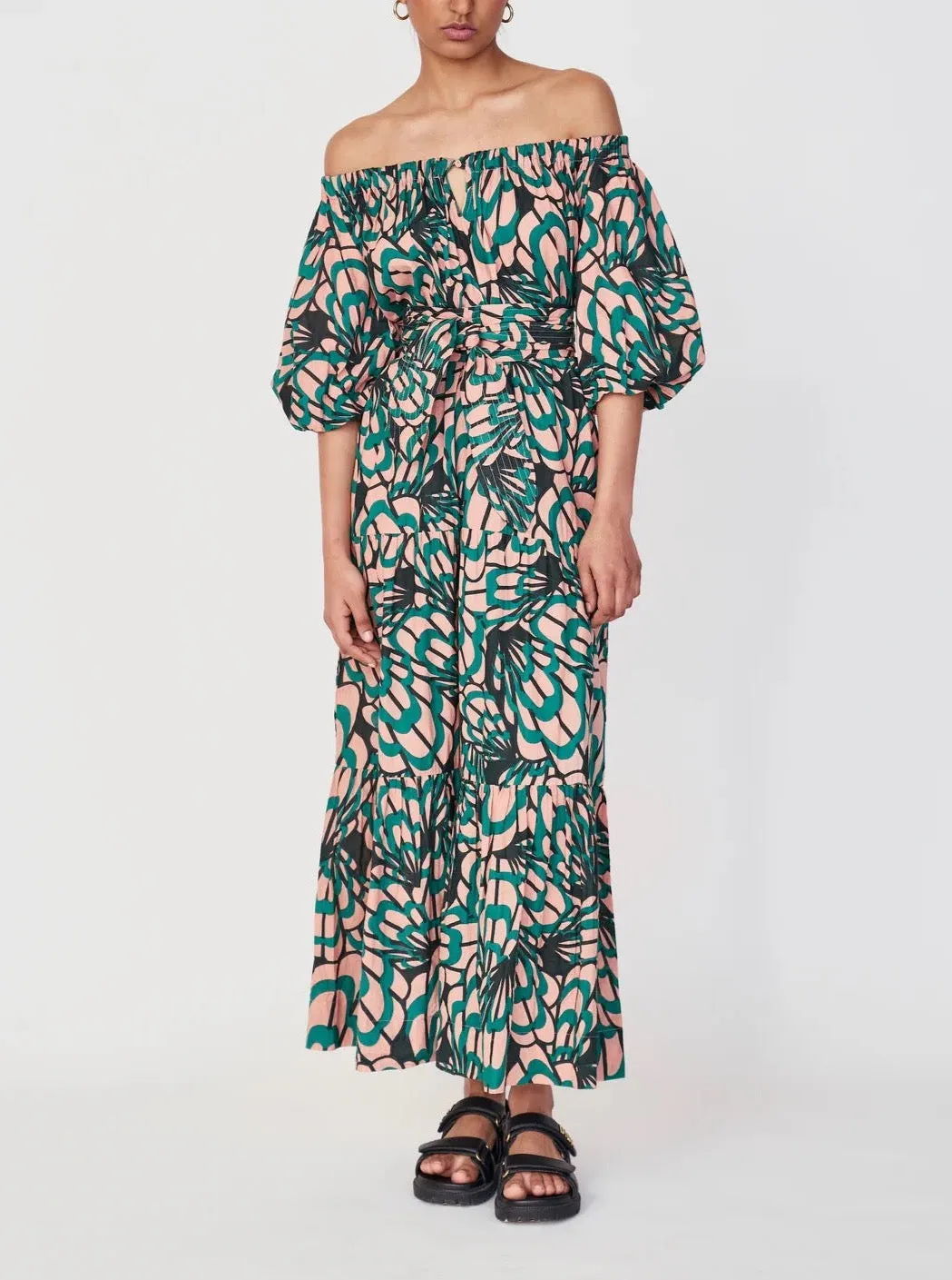 Mirth Capri Dress in Paradise Shell Easy Tones