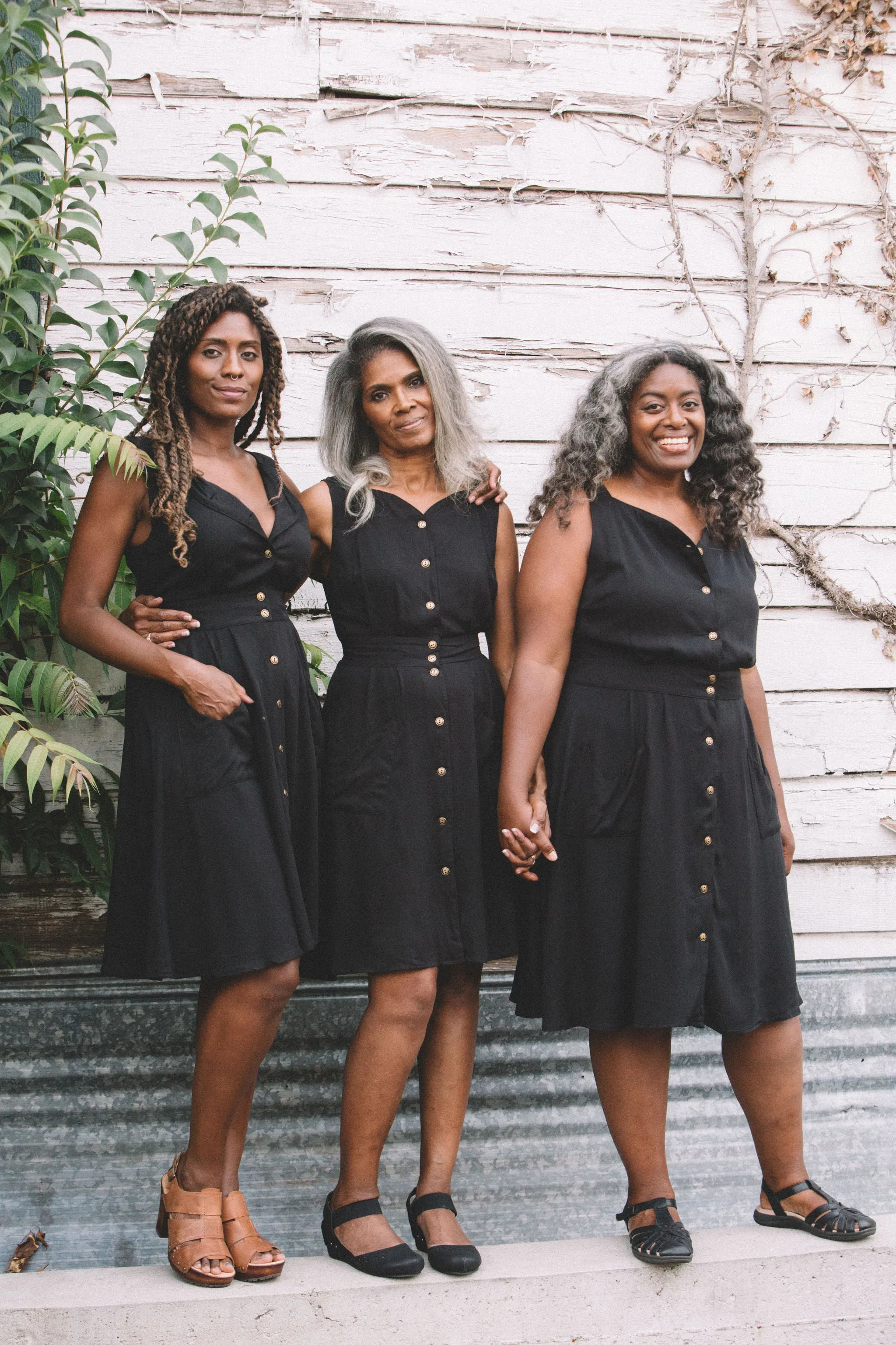 Sheet Dress in Black Urban Drape