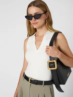 Cosysoft V Neck Sleeveless Sweater Plush Texture Chic Outfit