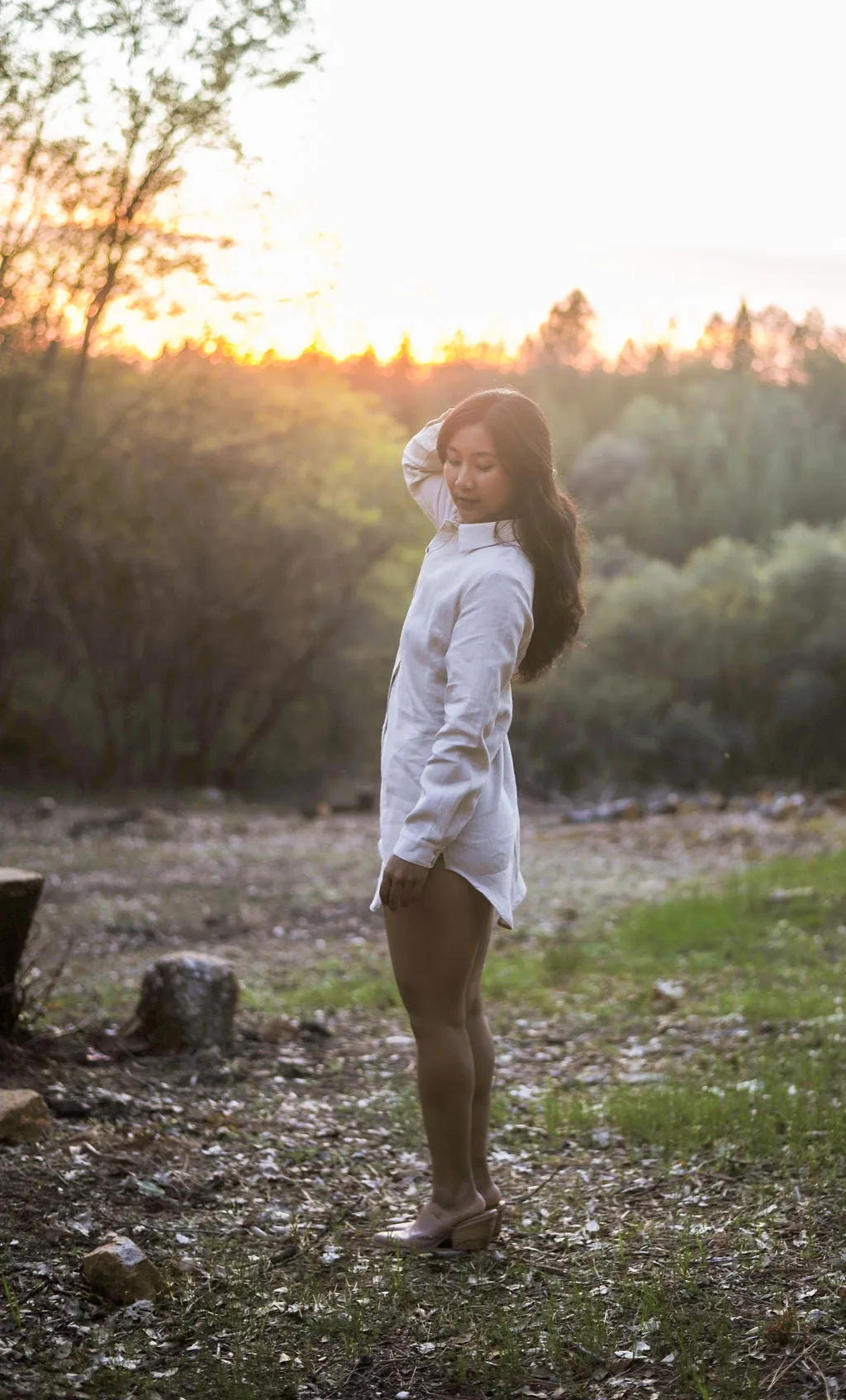 Classic Grace Family Vibe Cora Cover Up in Sand Linen