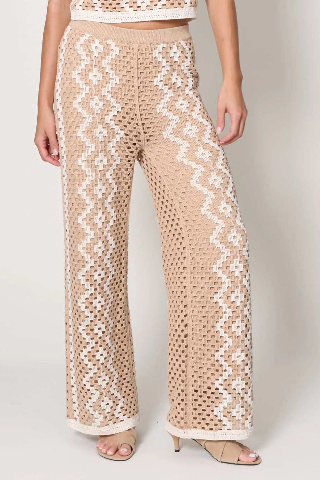 Flexible Waistband Loma Crochet Pant