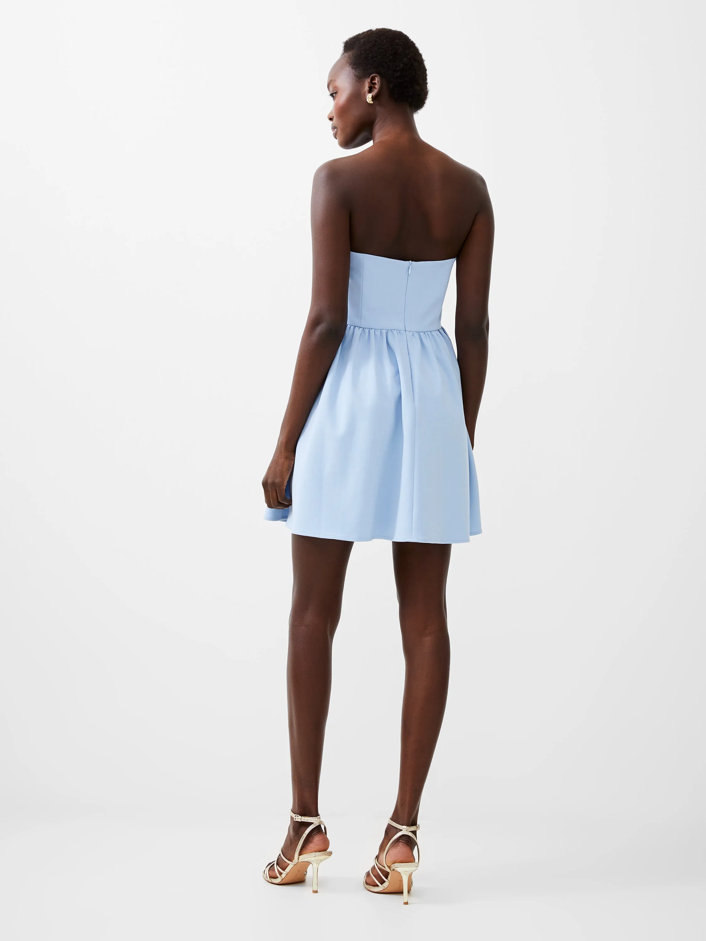 Travel Ready Whisper Strapless Peplum Dress