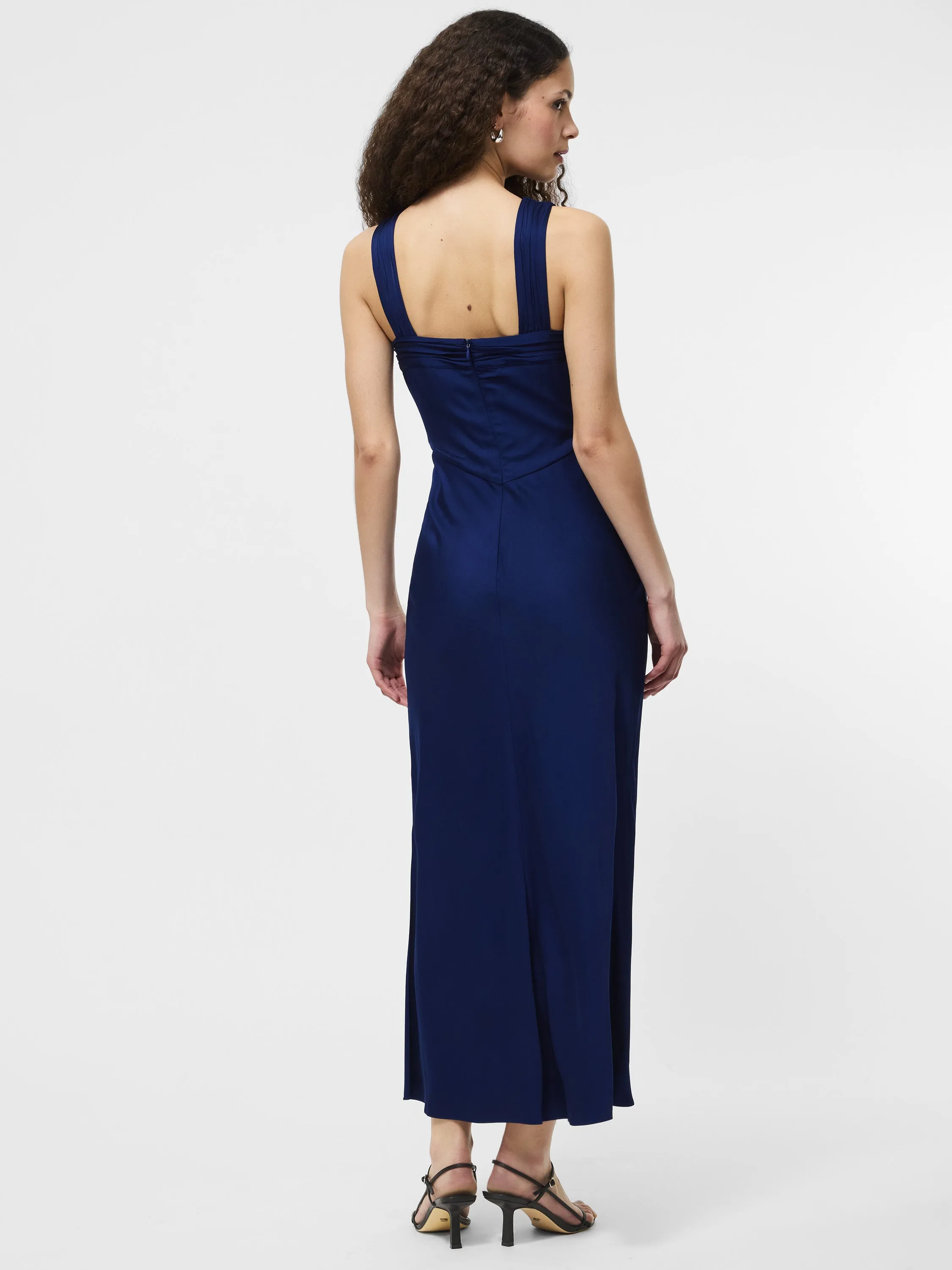 Semi Formal Lightweight Fabric Ennis Satin Midaxi Dress