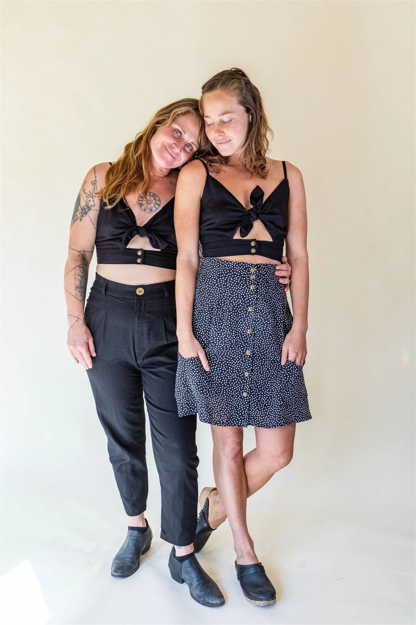 Dee Dee Top in Black Challis Effortless Layering