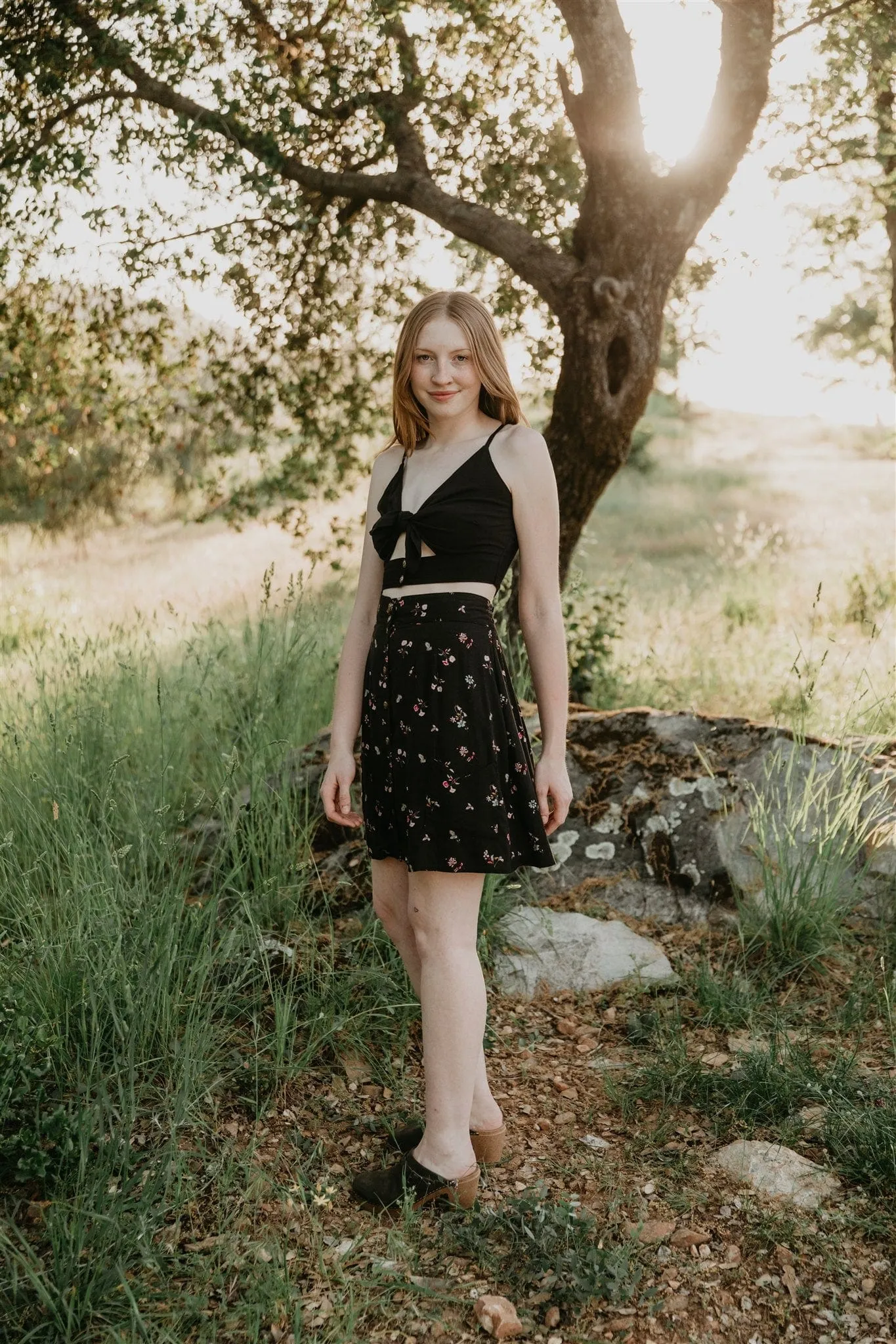 soft fit Dee Dee Top in Black Challis