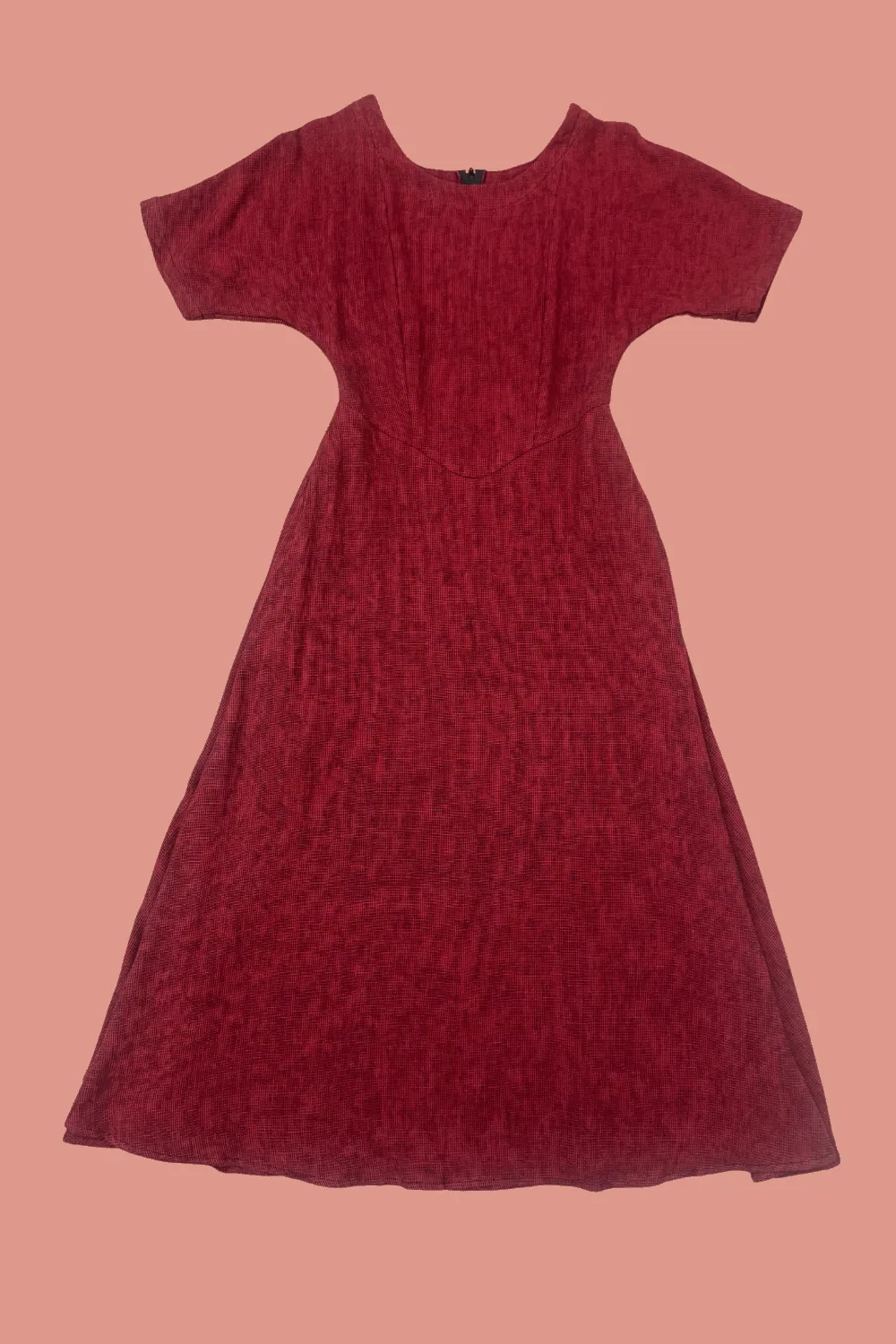 Luxe style Bella Dress in Ruby Checker