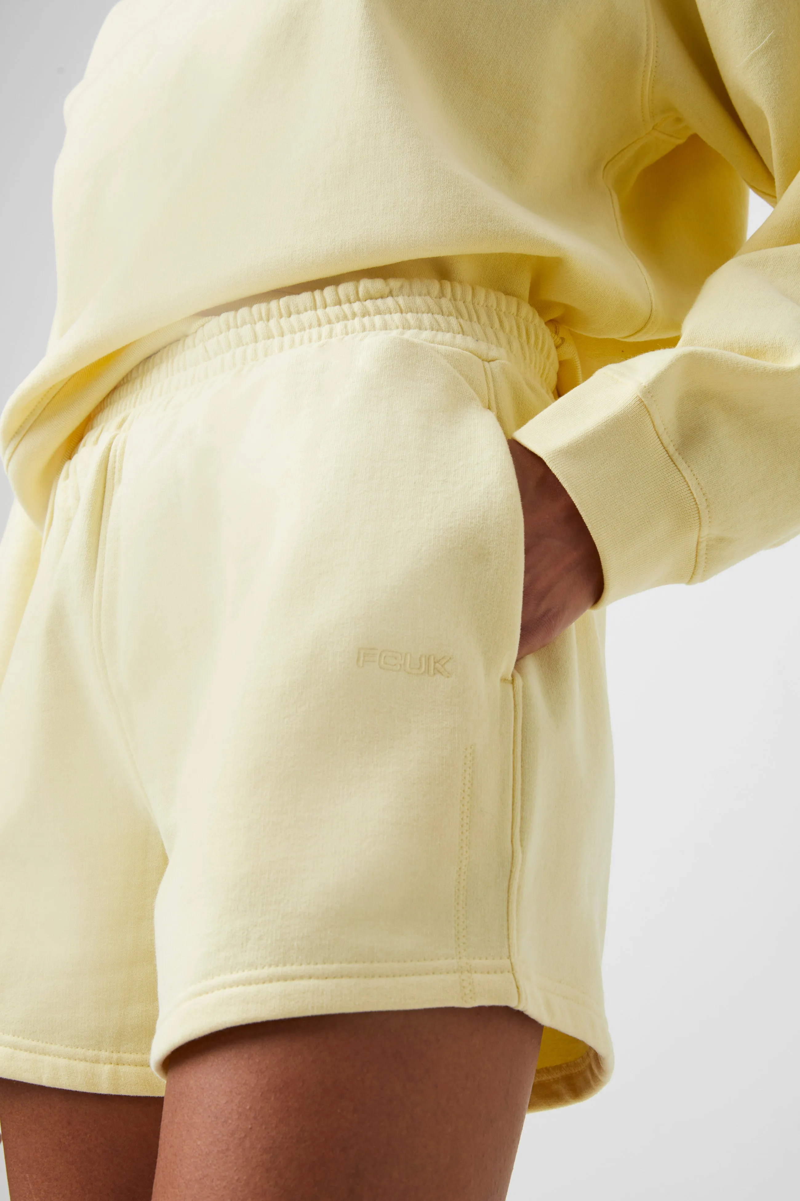 FCUK Jogger Short Shorts Minimalist Layering Anti Pilling Treatment