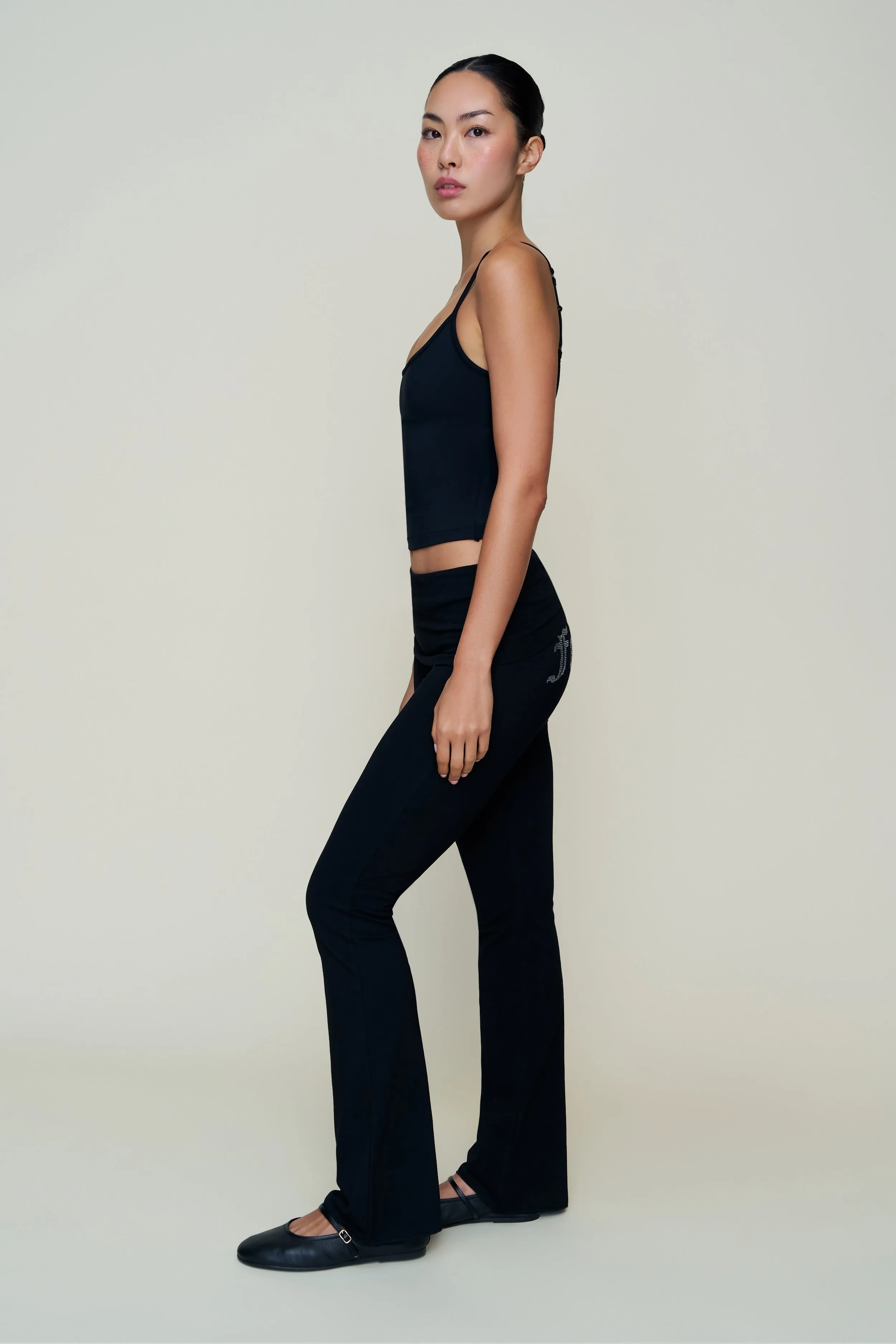 Double Layered Hem Wide-leg cut Fearless Foldover Pant