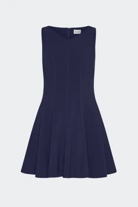 Soft Wear Sleeveless Stretch Cady Fit And Flare Dress