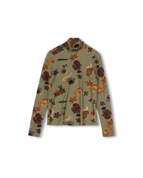 Pocket Reinforcement Perfect Fit Wear Cotton Printed Turtleneck