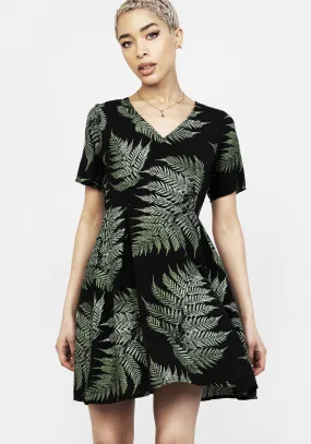 Modern Design Fern Mini Dress