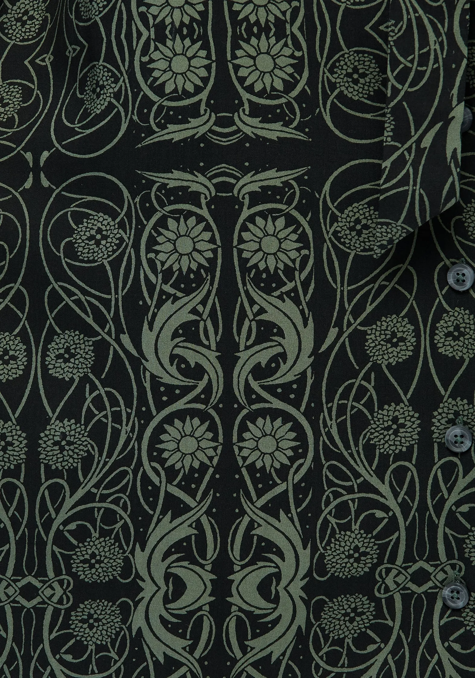 Square-Neck Fianna Button Front Mini Dress