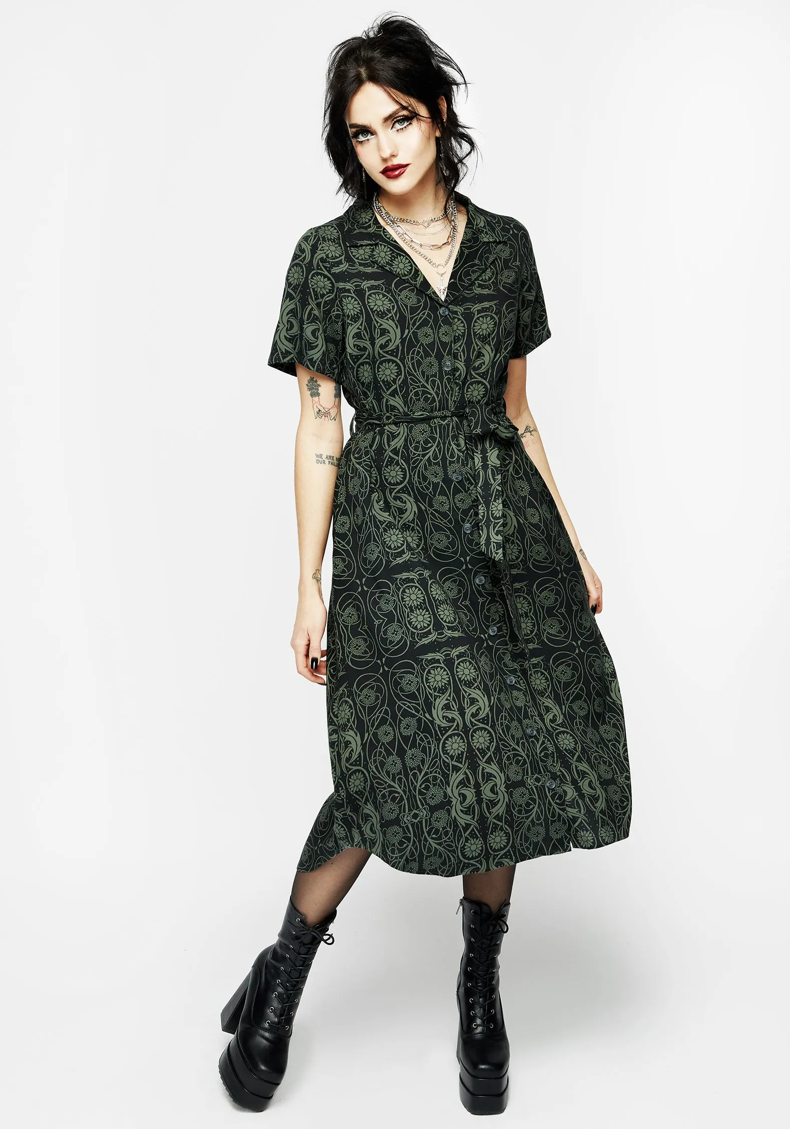 Fianna Midi Shirt Dress Natural Feel