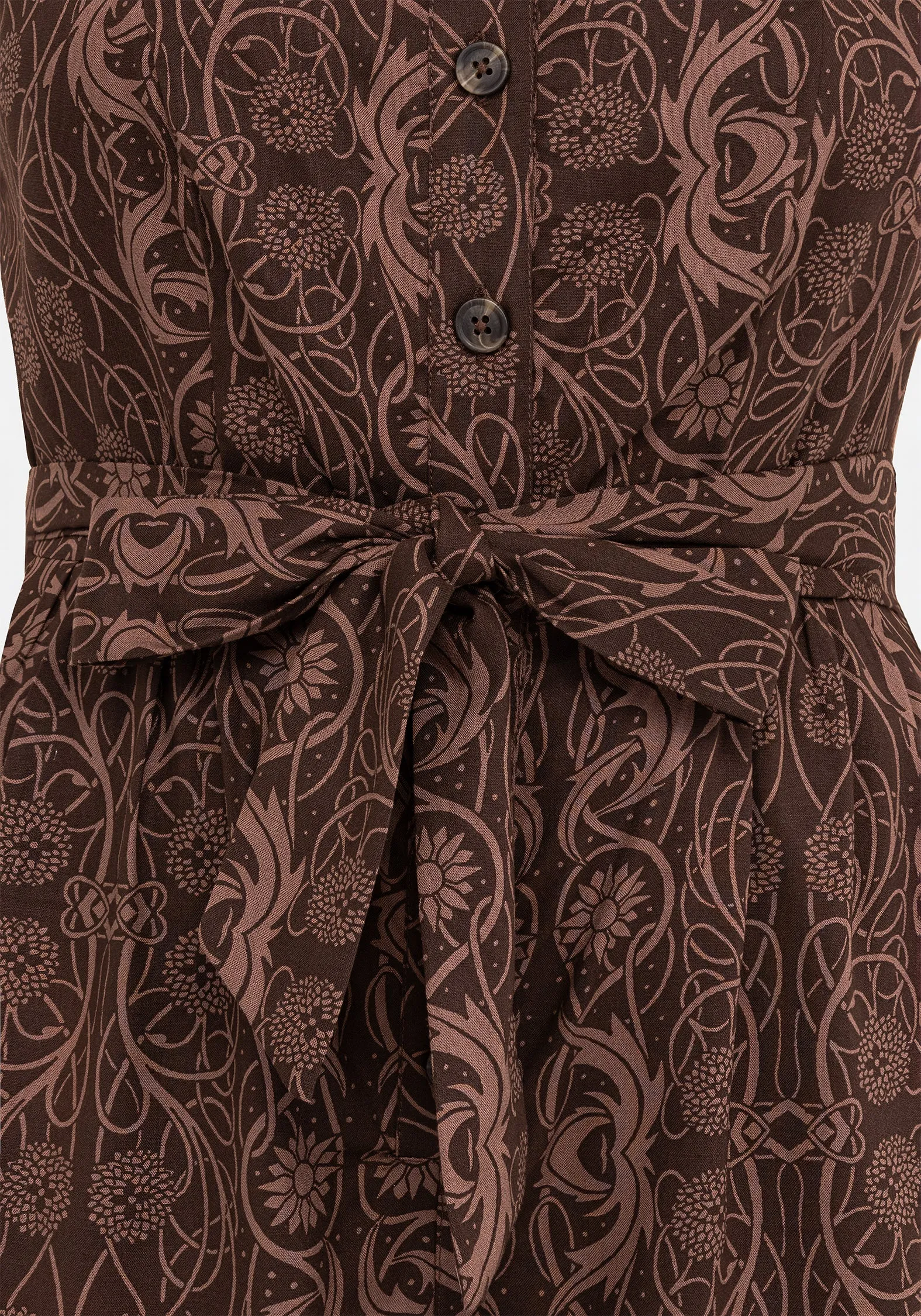 Fine Street Fianna Wide Leg Jumpsuit - Brown