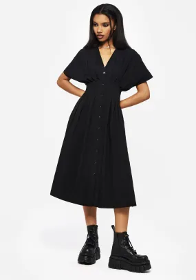 Grand Entry Finis Cotton Button Up Midi Shirt Dress