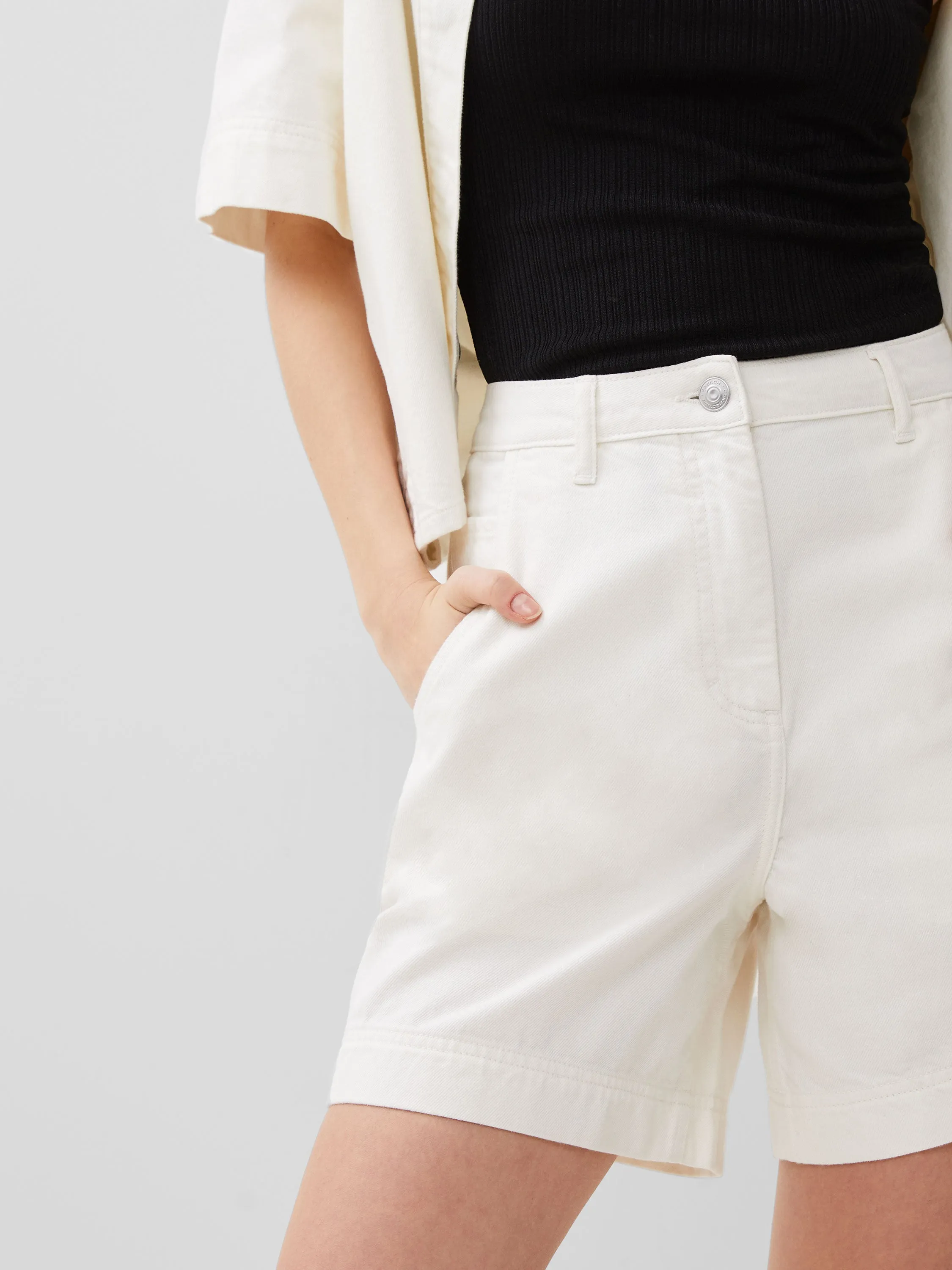 Finley Denim Short color block Comfy Look