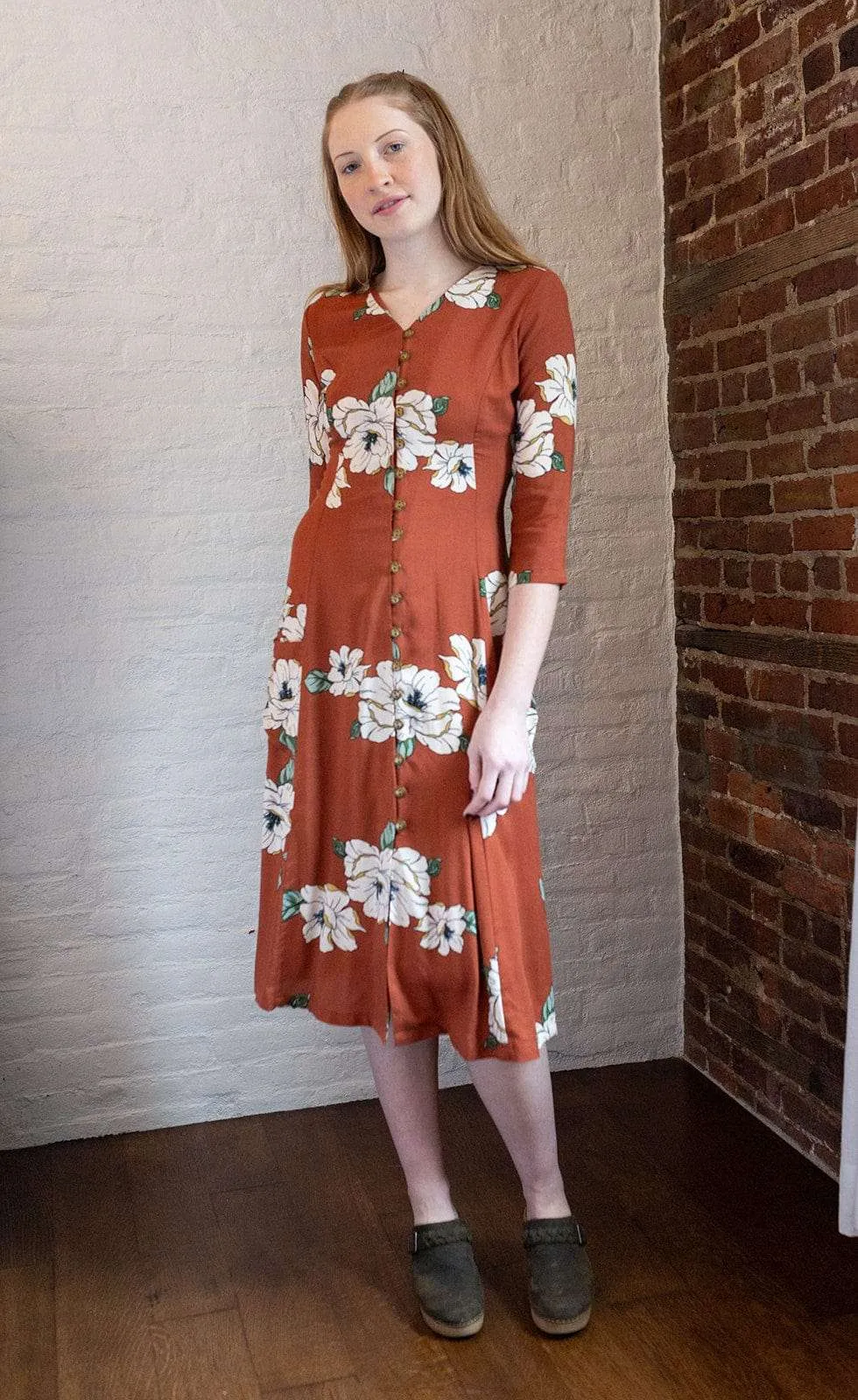 Walk Grace Fiona Dress in Sienna Magnolia