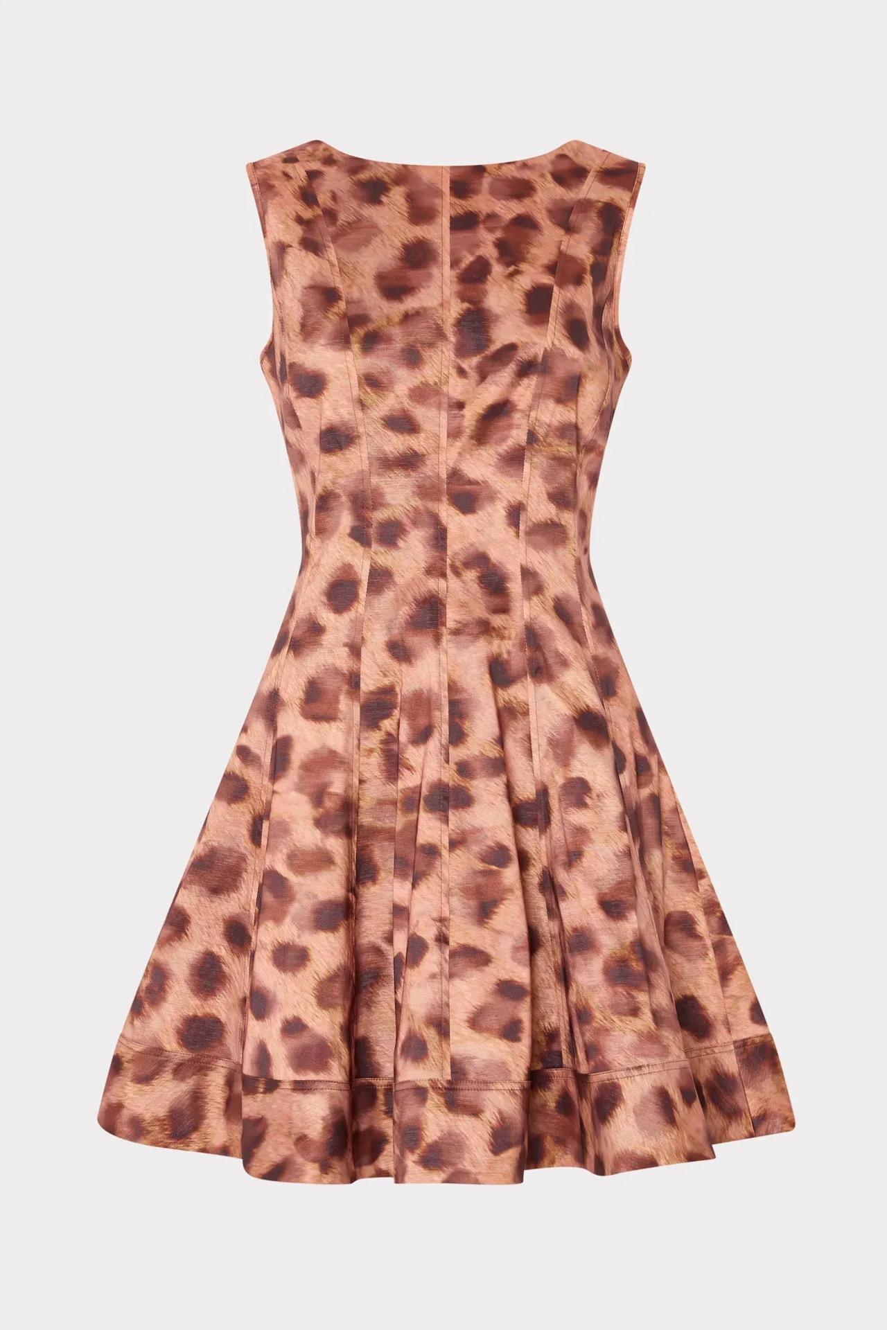 Poppy Leopard Print Taffeta Mini Dress Fashion Essential