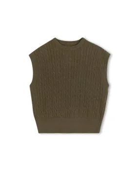 Cable Knit Fairisle Vest Weekend Essential