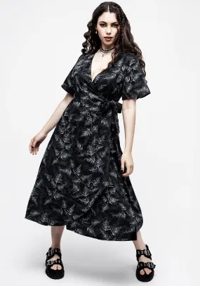 Bracken Wrap Midi Dress Daywear Mood Polished Edge