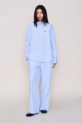 Stripe Lounge Pant Solid shade